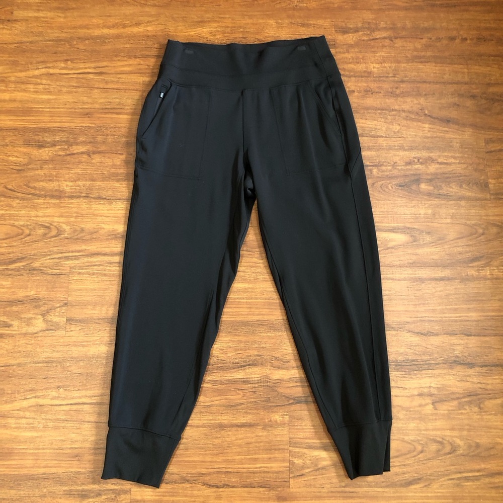 Athleta Black Performance Joggers with Elastic Waistband
